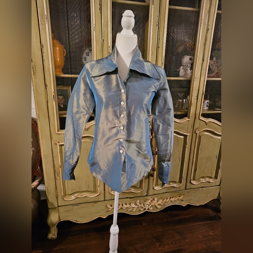PAUW Amsterdam Iridescent Blue shirt Size 1